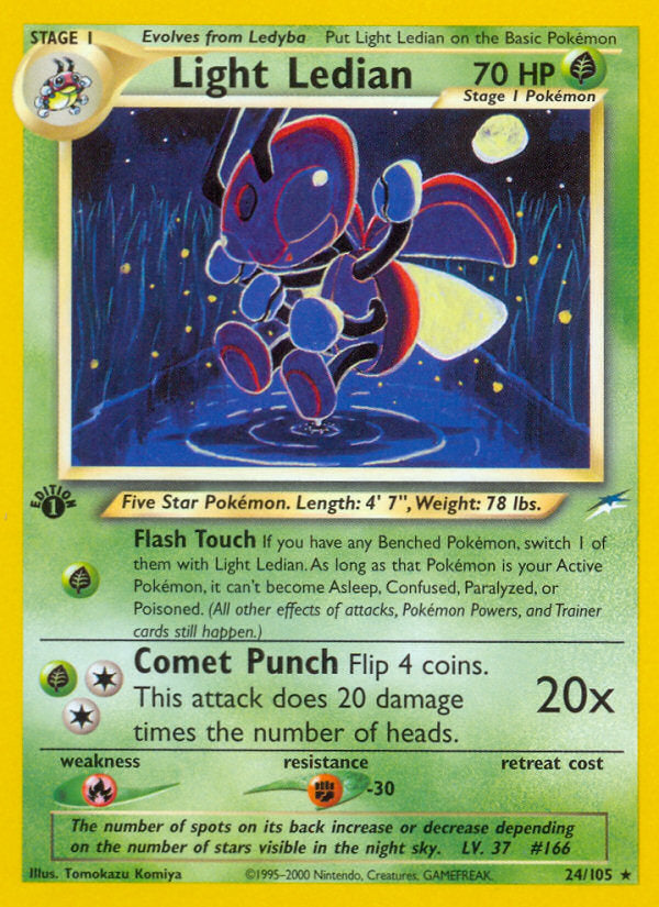 Neo Destiny Light Ledian #24/105 first edition